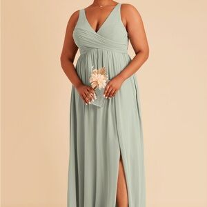 Elegant Sage Green Dress (L)